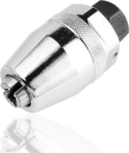 Stehbolzenausdreher 3/8 Bolzenausdreher für 1/4-1/2 Zoll (6-13 mm) | Universeller Greifer für 1/4-1/2 Bolzen, 3-Backen-Futter mit Rollgriff, kompatibel mit 3/8 Ratsche