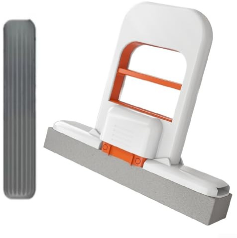 Mini Hand Mop with Unique Brush Design for Thorough Cleaning of Hard to Reach Areas in For Home and Office (mop+sponge head)