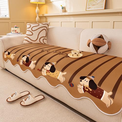 Decken und Überwürfe 90 x 260 cm / 35,43 x 102,36 Zoll, Schonbezüge für Sitzmöbel, Keine Sofabezüge, Ganzjahres-Sofaüberzüge mit rutschfesten Partikeln, geeignet für Wohnzimmer und Haustiere