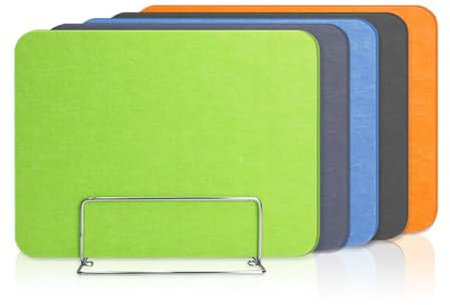 Séparateur de bureau, panneau de séparation antibruit, panneau acoustique amovible pour espaces de travail, bibliothèques, salles de classe (taille : 90 x 30 cm, couleur : vert)