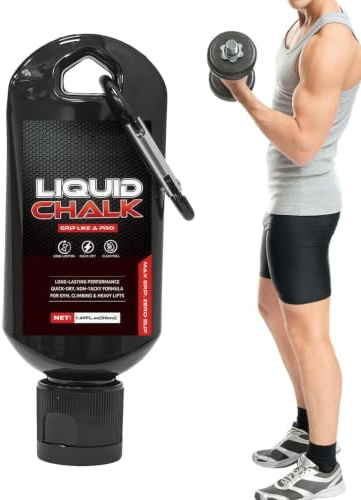 Tiza Líquida Gimnasio Soporte de Agarre para Levantamiento 50ml | Tiza Para Manos Y Danza para Hombres Powerlifters Halterófilos Gimnasia Bouldering Entrenamiento Diario