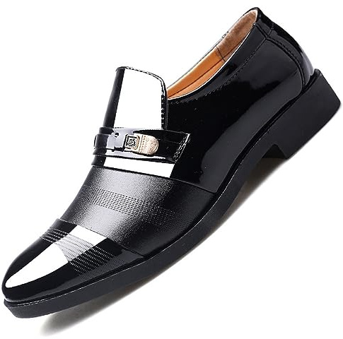 KYOESCAI Mocassin de Ville Homme Chaussures a Enfiler Mariage d'affaires | Mocassins Chaussures De Costume Habillées Pour Homme Classique Oxfords Formelles Chaussures D'affaires