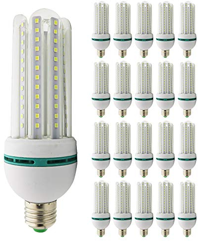 Mengjay LED Lampen E27 20W,ersetzt 150W Glühbirnen,Kaltweiss 6000K,Nicht Dimmbar Energiesparlampe,1600 lumen LED-Leuchtmittel, 360 Grad Abstrahlwinkel,LED Birnen(20 Stück)