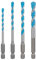 Bosch EXPERT HEX-9 - Set di 4 punte multiple per calcestruzzo, piastrelle in ceramica morbida, 4-8 mm, accessori professionali, trapano a percussione, cacciavite, trapano)