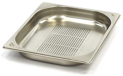 Maxima Gastro Gastronormbehälter - 1/2 GN - 4 cm Tief - Edelstahl - Perforiert