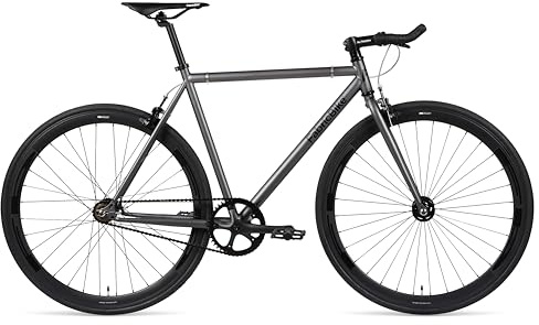 FabricBike Original - Bicicleta Fixed Gear Bike, Rueda 28 Pulgadas, Bicicleta de Piñón Fijo, Bici Single Speed, Cuadro Acero Hi-Ten, 10.45 kg (Talla M).