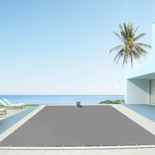 Invercober Security Forte 680 gr Cobertor Invierno Funda para Piscina: 6.00 x 3.00 m I Medidas totales Lona: 6.30 x 3.30 m I Color Exterior: Gris/Interior: Gris.