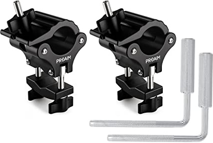 PROAIM Multi-Stand Holder Clamp Set for Camera Production Cart – Holds Lights & C-Stands, Compatible with Victor/Atlas Cart, Payload up to 68 kg /150 lb (VCTR-LC)