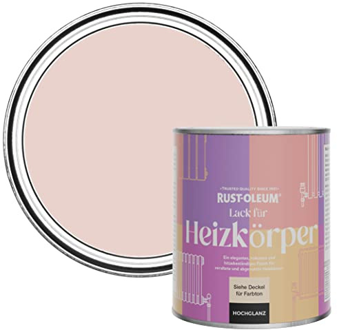 Rust-Oleum Pink Heat Resistant Radiator Paint in Gloss Finish - Pink Champagne 750ml