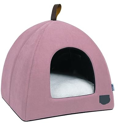 Hundebett Hundekorb Katzenbett Hundekörbchen Haustierbett, Katzenhöhlenbett, Tragbares Katzenhaus Mit Polster, Katzenbetten Für Innenkatzen, Weicher, Flauschiger Plüschzwinger Für Den Innenbereich Hau