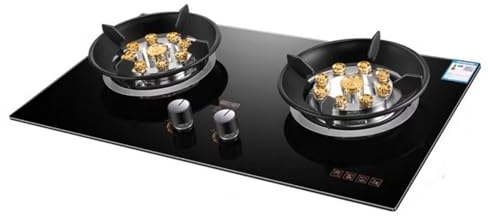 Propane Stove,2 Burners Portable Propane Stove,Tempered Glass Gas Cooktop,Maximum 17742.4BTU Suitable for Home Kitchens and Dining Rooms (Color : LPG)