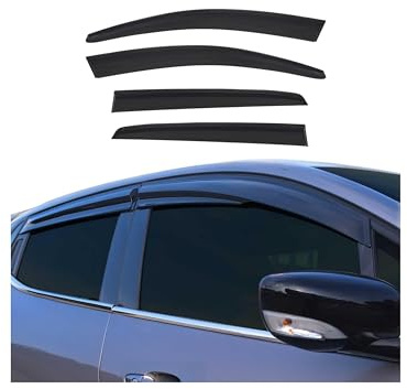 4X Windabweiser Regenabweiser kompatibel mit Peugeot 307 308 2001-2012 Schrägheck Dunkel