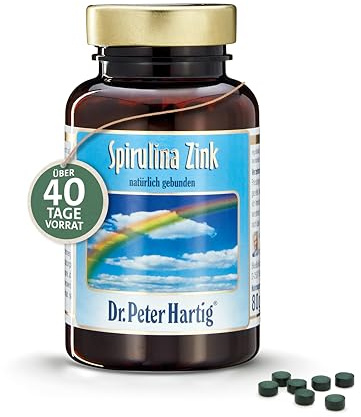Dr. Peter Hartig Spirulina Zink 400 Presslinge 40-Tages-Vorrat Vegan Laborgeprüft