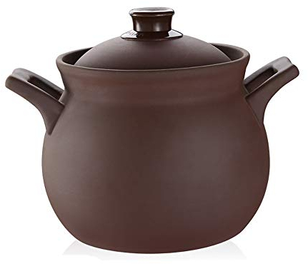 CVNIMV Cazuela De Cerámica Olla Cazuela con Tapa con Tapa Cazuela Binaural De Cerámica Utensilios De Cocina Hechos A Mano Olla De Barro Resistencia A Altas Temperaturas (Tamaño