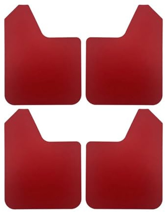 JBPIHZT Parafango 4 Pezzi/Set Rally Sport Paraspruzzi Universali Paraspruzzi Parafanghi Anteriori Posteriori per Pick-up Auto SUV Van Truck Paraspruzzi(Rosso)