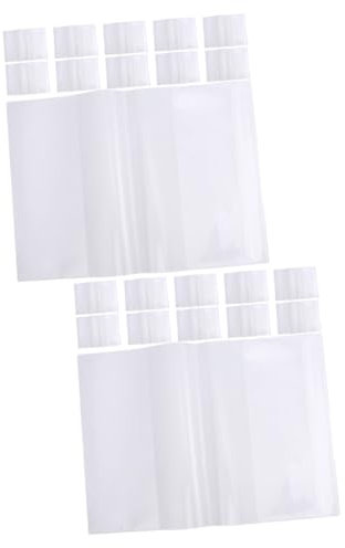 VILLCASE 40stücke Wasserdichte Buchhüllen Wiederverwendbare Transparente Buchschoner Für Schulbücher Lehrbücher Und Notizbücher Bruchsicher Und Schützend Für Schule Und Zuhause
