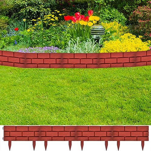 Xichuzi 11 x Palisade Gartenzaun Beeteinfassung Beetumrandung, Hasendraht, Wühlmausgitter, Stacheldraht, Drahtgitter, Kaninchendraht, Drahtzaun, Hasengitter - 141257