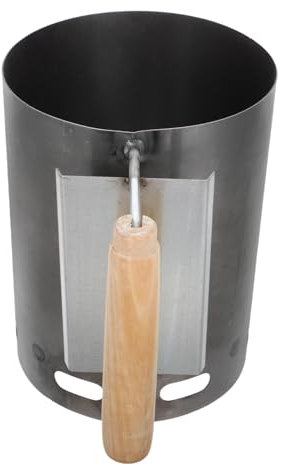 BELLIFFY Chimenea de Encendido para Barbacoa Eléctrica sin Humo Chimenea de Carbón Mango Aislado Encendido Rápido para Parrilla de Camping al Aire