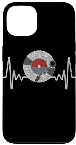 Disque vinyle Heartbeat Vintage Old School DJ amateur de tourne-disque Coque pour iPhone 13