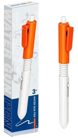Witziger Wassersprühstift, 2-In-1 Wasserspeiender Beschreibbarer Stifte, Wasserkampf Spiel, Schulbedarf, Streich Artikel Lustig,Wasser Sprühen Für Pool Garten (A)