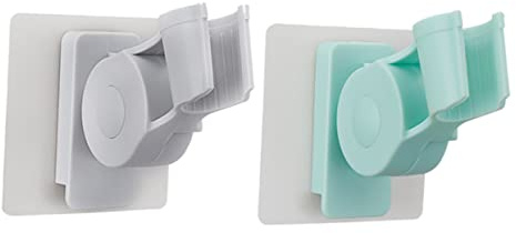 CLISPEED Support Pour Pommeau De Douche Réglable Sans Perçage Support Mural Pour Arroseur De Douche Gris Compatible Avec Pommeaux Standard