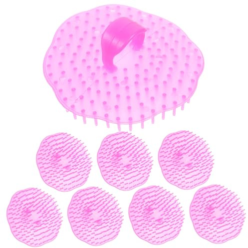 Anneome 8piezas Cepillo Limpiador Del Cabelludo Masajeador Cuidado Del Cabelludo Cepillo Para Champú Para Limpieza De Cabello