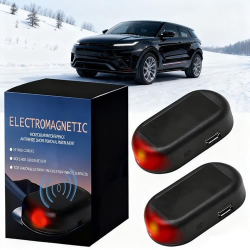 XuanLinHeng 2PCS Anti Freeze Interference Device, Electromagnetic Snow Removal, De icer Spray for Car, Windshield Defroster, Car Interference Antifreeze Device, Car Snow Removal Device for All Cars