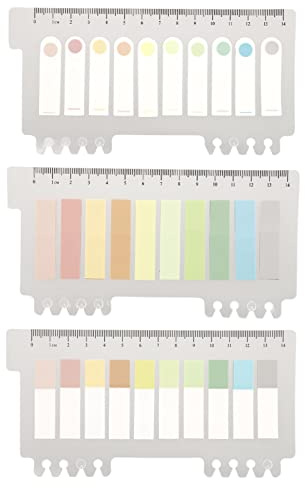Pestañas de índice Marcador de página Pegatinas de notas Estilo Morandi retro Marcador adhesivo seguro para libros Carpetas Revistas 3 juegos Papel colorido PET Ligero portátil