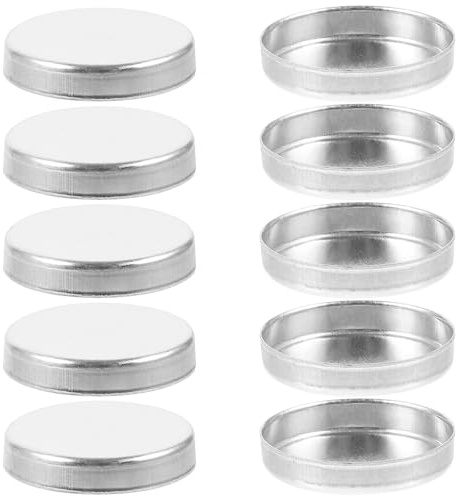 Happyyami 10pièces Lot de Pans Maquillage Vides Aluminium Palette DIY Fard à Paupières Portable pour Personnalisation et Créations Cosmétiques