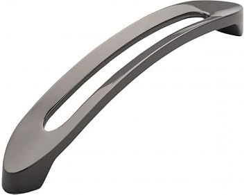 SIRO Möbelgriff Boizenburg, Modern, Design, Druckguss anthrazit, 180 mm x 29 mm x 25 mm, LA 160 mm, 2374-180ZN16
