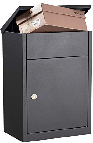 Allux Grundform F54517 Briefkasten , Anthrazit, 530 x 380 x 250 mm
