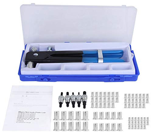 86Pcs / Set M3-M8 Pince Rivet Aveugle Fileté ÉCrou Rivet Insert Outil Kit De Rivetage à La Main Pour Outil De Riveteuse