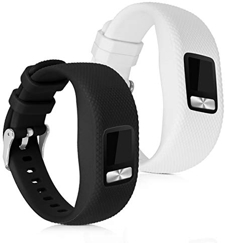 kwmobile Bracelet Compatible avec Garmin Vivofit 4 - Set 2x Bracelet de Rechange en TPU Taille S pour Fitness Tracker