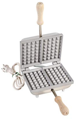 CBE Elettrodomestici Biscottiera elettrica AM5040200 per Waffles in alluminio, 2 pz