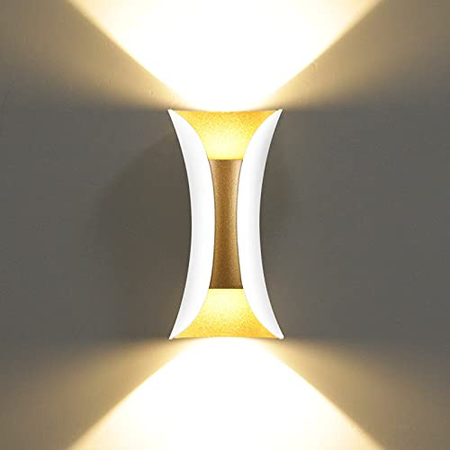 KAWELL 10W Kreativ Modern Wandleuchte LED Wandlampe LED Wandbeleuchtung | Wasserdicht IP65, Aluminium, Innen Außen, für Badezimmer Schlafzimmer Treppen Eingang Flur Korridor Wohnzimmer