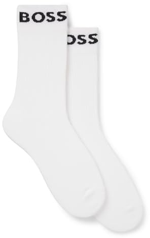 BOSS Herr Pack Sport Crew Strumpor, Vitt, 43-45 EU