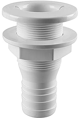 Borddurchlass,Marine Yacht Ablass Entlüftung Kunststoff Durchlauf-Bilgenpumpe Ablass Entlüftung Rumpf Bilge Fitting für Marine Yacht Sail RV Camper Truck