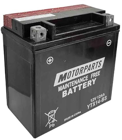 BATTERIA MOTORPARTS MINARELLI YTX14-BS 12V 12AH COMPATIBILE CON MOTO GUZZI V7 II STONE ABS 750 2015 > 2016 SENZA MANUTENZIONE COMPLETA SPECIFICA MOTO SCOOTER