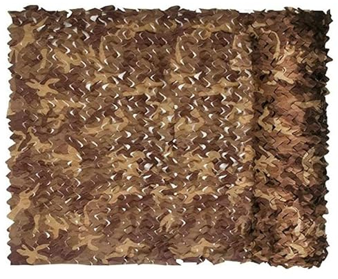 ANGUOEY Camo Nets Desert Camo Tarp Große Camouflage Netting Military Overplus Bulk Roll for die Jagd auf Sonnenschirm Deckung Duck Blinding Decoration Camping Outdoor Party
