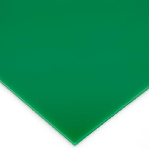 EH Design Acrylglas Platte – Grüne Zuschnitte nach Maß (250x250x3mm) – UV-beständig & Wetterfest – 7x Bruchfester als Glas – Für DIY, Möbel & Lampen – Made in DE