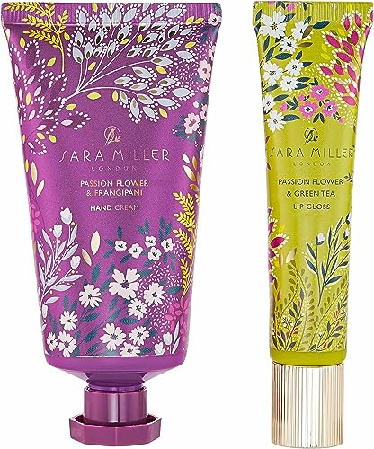 Sara Miller Beauty London Haveli Garden Hand- und Lippenduo, angereicherte Handcreme, hergestellt in Großbritannien, veganfreundlich, reisefreundliche Größe