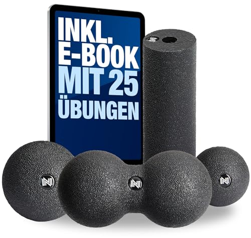 NAJATO Sports Faszien Set - Inkl. Faszienrolle, Faszienball, Duoball & Ebook (PDF Datei) - Verschiedene Set-Zusammenstellungen für tiefenwirksame Massage (Kleines Faszien Set)