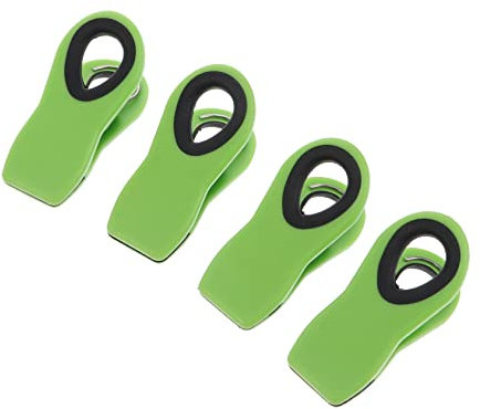 AOKWAWALIY Chipbeutel-Clips, Wäscheklammern, 1 Set, 4 Stück, Kunststoff-Clips, Lebensmittelsicherung, Magnetklammern, Wäsche, Lebensmittel, Aufbewahrung, Verschlussclips
