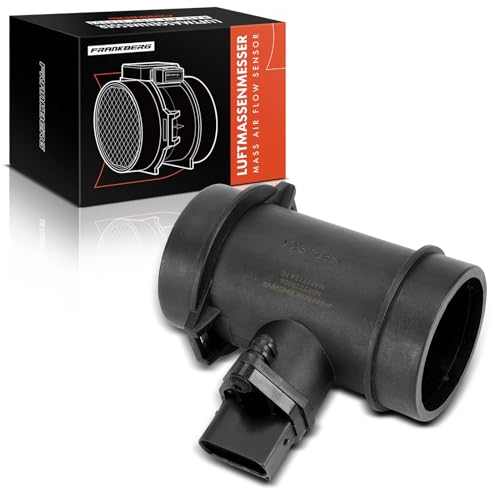 Frankberg Medidor de masa de aire con carcasa compatible con 3er E46 316i 318i 1.6L-1.9L 1998-2005 7er E38 740d 3.9L 1999-2001 Z3 Roadster E36 1.9L 1998-2003 Replace# 136 214333 565