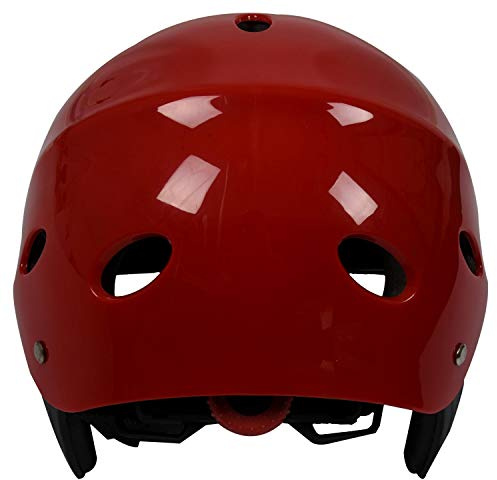 Lahdrhab Protector Helmet 11 Breathing Holes for Kayak Canoe Surf Paddleboard - Red