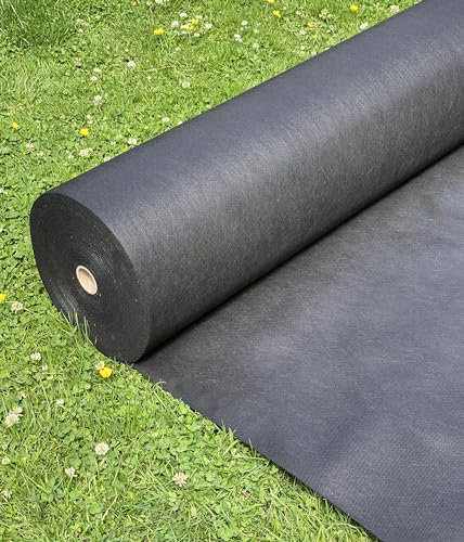 2m wide Heavy Duty Weed Control Fabric Membrane Garden Landscape Ground Cover Sheet non-woven fabric (2m x 25m)