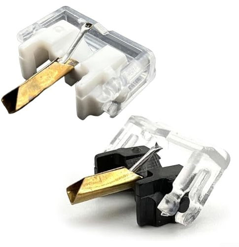 MeevrgR Puntina di ricambio per giradischi SHURE M55E, M44-7, M44G, facile installazione, qualità del suono migliorata, esperienza di ascolto versatile