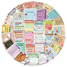 50Stück Psychische Gesundheit Aufkleber für Motorrad,Stoßstange,Scrapbook,Gepäck,Laptop,Kühlschrank,Kawaii Mental Health Wasserdichte Vinyl Decal,Jugendliche Geschenk,Inspirations Graffiti Sticker