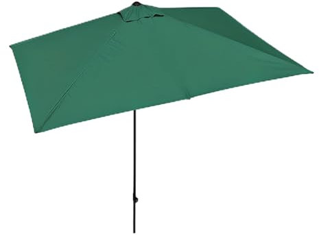 XUQQU Mezzo Ombrellone, Ombrellone da Patio, Ombrellone da Balcone Rettangolare per Piccoli Spazi, Ombrellone da Spiaggia per Contro Un Muro, Veranda, Finestra(Green)