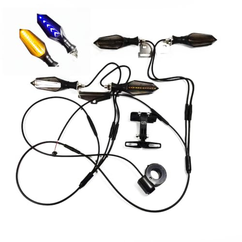 CHAOZHU Elektrisches Fahrrad 36V 48V 52V 72V Lenklicht Set Kit Schalter Links Rechts Turn (36-72V M10)